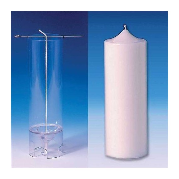 Moule bougies Cylindre (sommet pointu) 70x185 mm - MONDO BOUGIES