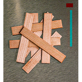 Mèches doubles en bois 20 x 128 x 1 mm